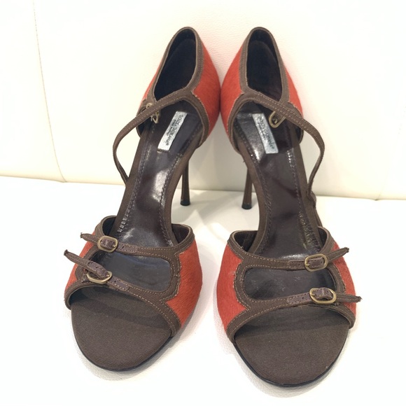 DOLCE & GABBANA Pony Hair Sandals Sz 40.5 - Picture 2 of 6
